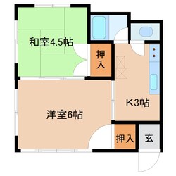 谷山駅 徒歩7分 1階の物件間取画像